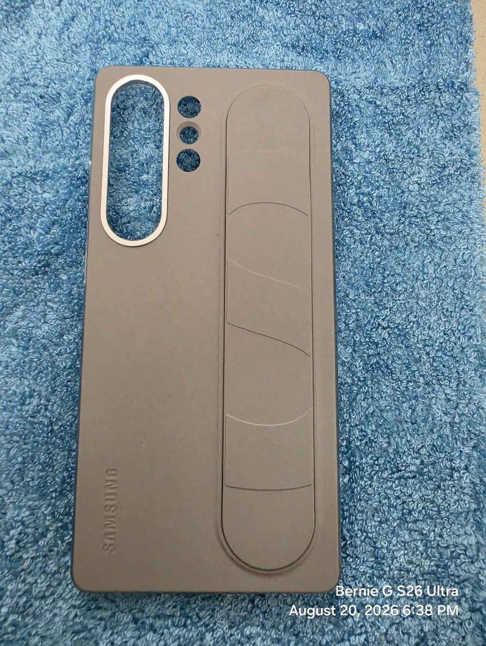 Samsung Gray Slim Case with Built-in Stand for Galaxy S25 Ultra
